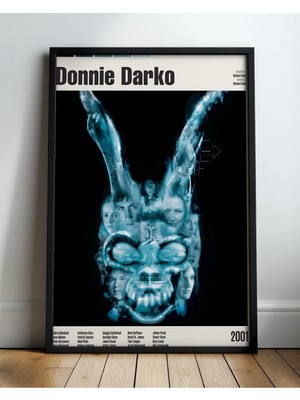 Donnie Darko Tasarım 2 Film Posteri Çerçeveli Tablo Sinema Odası Duvar Dekoru