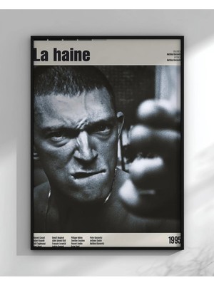 La Haine Tasarım 5 Film Posteri Çerçeveli Tablo Sinema Odası Duvar Dekoru