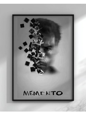 Memento Tasarım 3 Film Posteri Çerçeveli Tablo Sinema Odası Duvar Dekoru