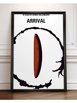 Arrival Tasarım 2 Film Posteri Çerçeveli Tablo Sinema Odası Duvar Dekoru
