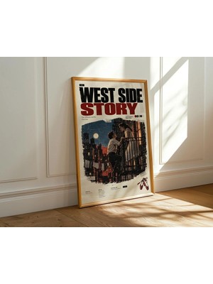 West Side Story Film Posteri Çerçeveli Tablo Sinema Odası Duvar Dekoru