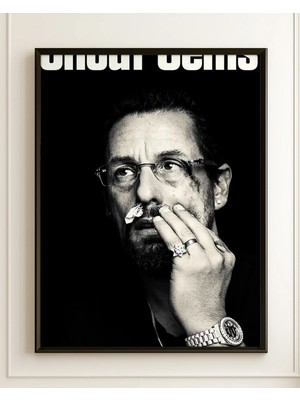Uncut Gems Film Posteri Çerçeveli Tablo Sinema Odası Duvar Dekoru