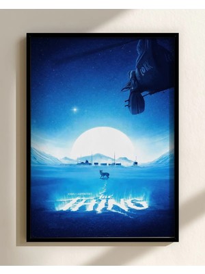 The Thing Movie Film Posteri Çerçeveli Tablo Sinema Odası Duvar Dekoru