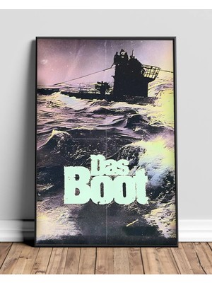 Das Boot Tasarım 2 Film Posteri Çerçeveli Tablo Sinema Odası Duvar Dekoru