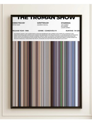 The Truman Show Film Posteri Çerçeveli Tablo Sinema Odası Duvar Dekoru