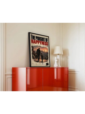 The Pursuit Of Happyness Film Posteri Çerçeveli Tablo Sinema Odası Duvar Dekoru