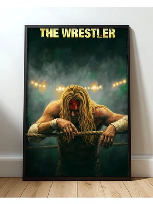The Wrestler Film Posteri Çerçeveli Tablo Sinema Odası Duvar Dekoru