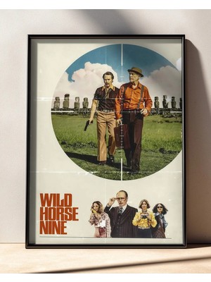 Wild Horse Nine Film Posteri Çerçeveli Tablo Sinema Odası Duvar Dekoru