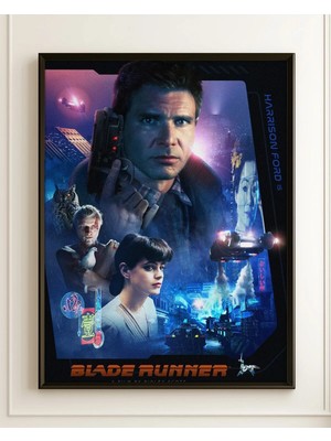 Blade Runner Tasarım 6 Film Posteri Çerçeveli Tablo Sinema Odası Duvar Dekoru