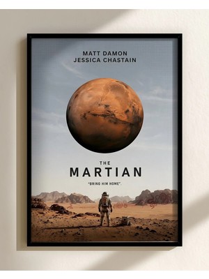 The Martian Film Posteri Çerçeveli Tablo Sinema Odası Duvar Dekoru
