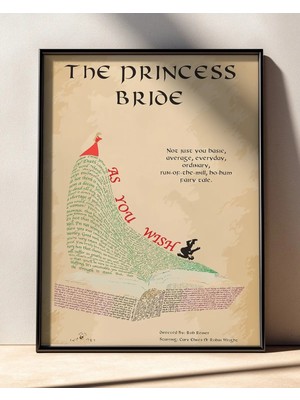 The Princess Bride Film Posteri Çerçeveli Tablo Sinema Odası Duvar Dekoru