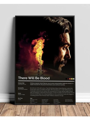 There Will Be Blood Film Posteri Çerçeveli Tablo Sinema Odası Duvar Dekoru