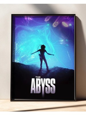 The Abyss Film Posteri Çerçeveli Tablo Sinema Odası Duvar Dekoru
