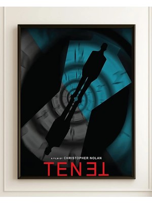 Tenet Film Posteri Çerçeveli Tablo Sinema Odası Duvar Dekoru