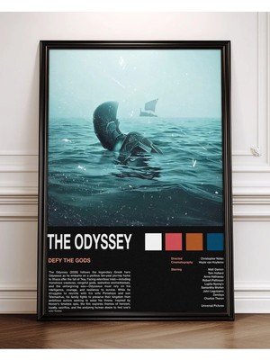 The Odyssey Minimalist Film Posteri Çerçeveli Tablo Sinema Odası Duvar Dekoru