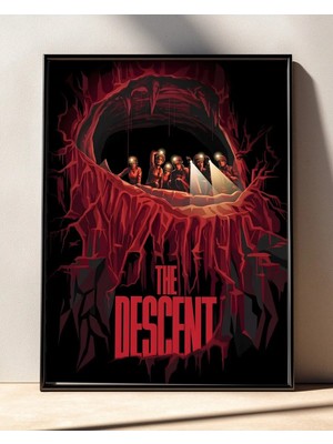The Descent Film Posteri Çerçeveli Tablo Sinema Odası Duvar Dekoru
