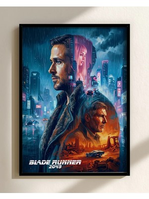 Blade Runner 2049 Tasarım 5 Film Posteri Çerçeveli Tablo Sinema Odası Duvar Dekoru