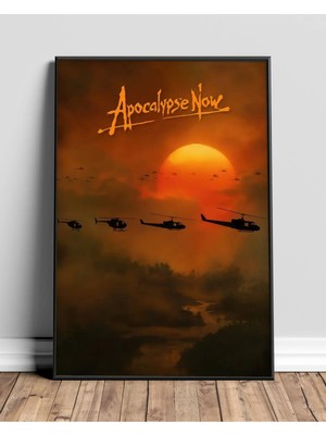 Apocalypse Now Tasarım 3 Film Posteri Çerçeveli Tablo Sinema Odası Duvar Dekoru