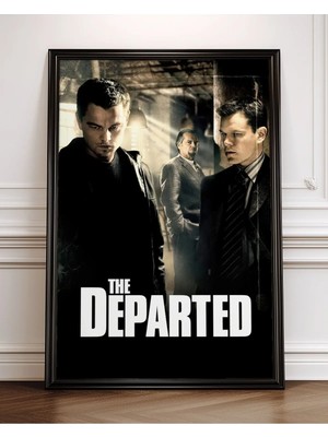 The Departed Film Posteri Çerçeveli Tablo Sinema Odası Duvar Dekoru