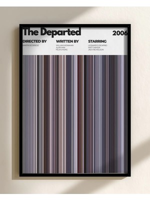 The Departed Movie Print Film Posteri Çerçeveli Tablo Sinema Odası Duvar Dekoru