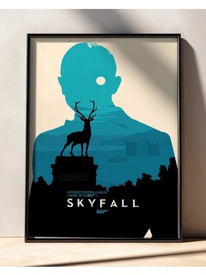 Skyfall Film Posteri Çerçeveli Tablo Sinema Odası Duvar Dekoru