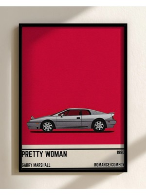 Pretty Woman Movie Car Film Posteri Çerçeveli Tablo Sinema Odası Duvar Dekoru