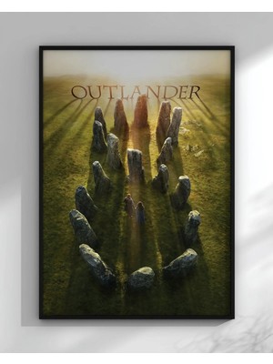 Outlander Film Posteri Çerçeveli Tablo Sinema Odası Duvar Dekoru