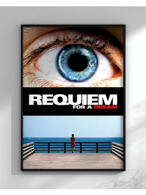 Requiem For A Dream Film Posteri Çerçeveli Tablo Sinema Odası Duvar Dekoru