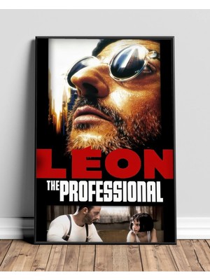 Leon The Professional Film Posteri Çerçeveli Tablo Sinema Odası Duvar Dekoru