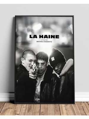 La Haine Film Posteri Çerçeveli Tablo Sinema Odası Duvar Dekoru