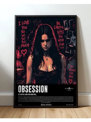 Obsession Movie I Love You So Much Film Posteri Çerçeveli Tablo Sinema Odası Duvar Dekoru