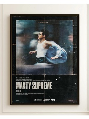 Marty Supreme Film Posteri Çerçeveli Tablo Sinema Odası Duvar Dekoru