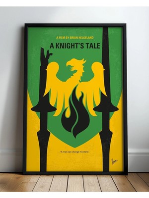 A Knights Tale Minimal Film Posteri Çerçeveli Tablo Sinema Odası Duvar Dekoru