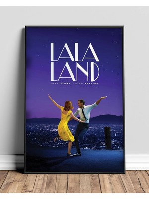 La La Land Film Posteri Çerçeveli Tablo Sinema Odası Duvar Dekoru