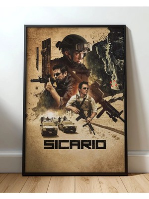 Sicario Film Posteri Çerçeveli Tablo Sinema Odası Duvar Dekoru