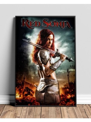 Red Sonja Film Posteri Çerçeveli Tablo Sinema Odası Duvar Dekoru