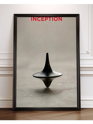 Inception Movie Spinning Top Film Posteri Çerçeveli Tablo Sinema Odası Duvar Dekoru