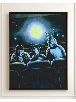 Donnie Darko Movie Theater Scene Film Posteri Çerçeveli Tablo Sinema Odası Duvar Dekoru