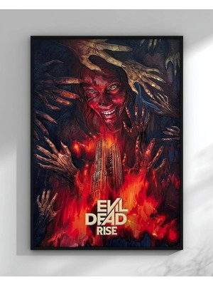 Evil Dead Rise Film Posteri Çerçeveli Tablo Sinema Odası Duvar Dekoru
