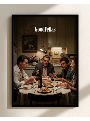 Goodfellas Movie Dinner Scene Film Posteri Çerçeveli Tablo Sinema Odası Duvar Dekoru