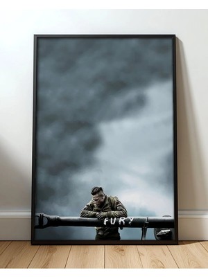 Fury Film Posteri Çerçeveli Tablo Sinema Odası Duvar Dekoru
