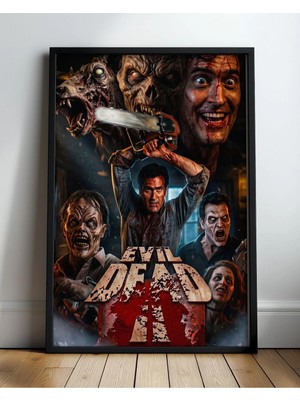 Evil Dead Iı Film Posteri Çerçeveli Tablo Sinema Odası Duvar Dekoru