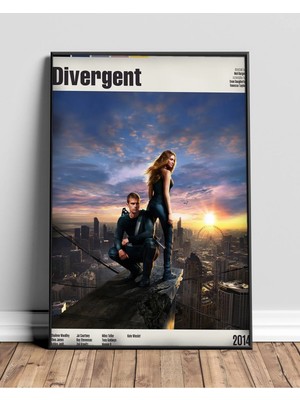 Divergent Film Posteri Çerçeveli Tablo Sinema Odası Duvar Dekoru