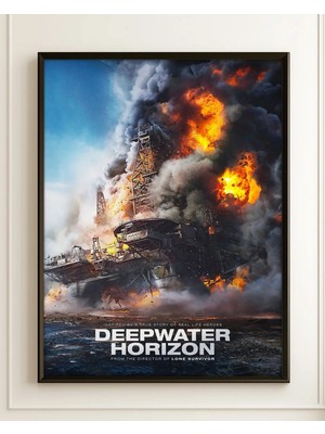 Deepwater Horizon Film Posteri Çerçeveli Tablo Sinema Odası Duvar Dekoru