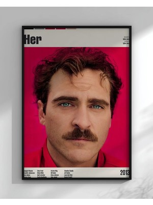 Her Movie Poster Film Posteri Çerçeveli Tablo Sinema Odası Duvar Dekoru