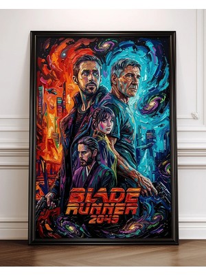 Blade Runner 2049 Movie Poster Painting Art Film Posteri Çerçeveli Tablo Sinema Odası Duvar Dekoru