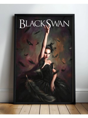 Black Swan Film Posteri Çerçeveli Tablo Sinema Odası Duvar Dekoru
