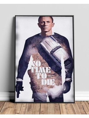 007 Movie Poster Film Posteri Çerçeveli Tablo Sinema Odası Duvar Dekoru