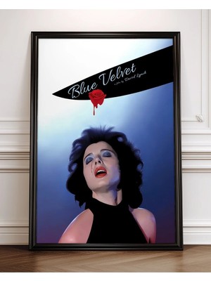Blue Velvet Film Posteri Çerçeveli Tablo Sinema Odası Duvar Dekoru