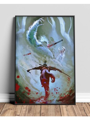 Blood And Snow Çerçeveli Tablo Poster Duvar Dekoru